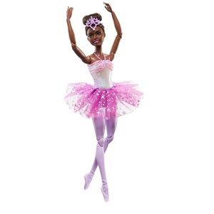 Barbie Dreamtopia Ballerina Doll in Glittery Pink and Purple
